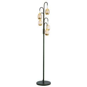 Highlight Vloerlamp Golden Egg 5 lichts H 166 cm amber-zwart