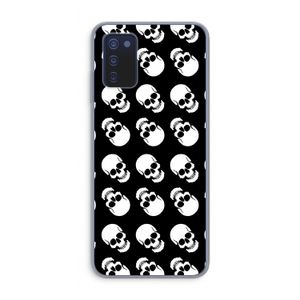 Musketon Skulls: Samsung Galaxy A03s Transparant Hoesje