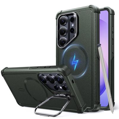 Galaxy S26 Cyber Tough Magnetic Case (Stash Stand) - Olive Green Galaxy S26 Cyber Tough Magnetic Case (Stash Stand) - Olive Green