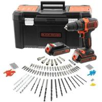 BLACK + DECKER BCK186D2KA-QW Accuschroefboormachine - 18 V - 2 batterijen 2 Ah - 120 Accessoires - thumbnail