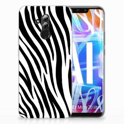 Huawei Mate 20 Lite | TPU Hoesje | Zebra
