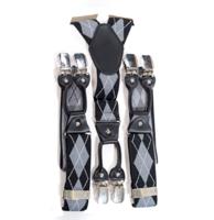 Banned Rockabilly Braces Bretels Grijs Zwart Banned Rockabilly Braces Bretels Grijs Zwart