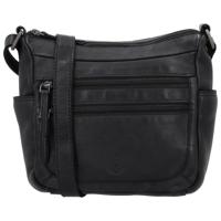 Hide & Stitches paint rock cross body bag-Black