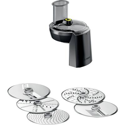 Bosch VeggieLove Set für Bosch Küchenmaschine Serie 6 und 8 Hakmachine Zwart, Transparant