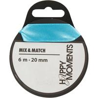 Creativ Company Satijnlint, b: 20 mm, lichtblauw, 6 m/ 1 rol