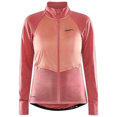 Craft ADV Bike Subz Wool Jersey lange mouw coral glow dames