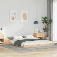Bedframe Bruin 140 x 200 cm Massief grenenhout