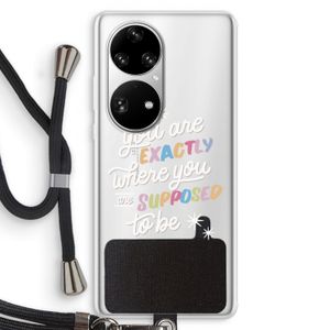 Right Place: Huawei P50 Pro Transparant Hoesje met koord