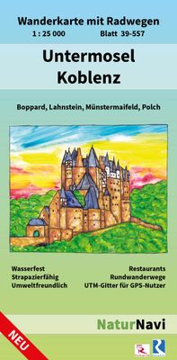 Wandelkaart 39-557 Untermosel & Koblenz | NaturNavi