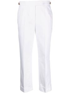 Thom Browne pantalon de tailleur à coupe courte - Blanc