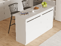 Keukeneiland ORTAMI 160 cm wit Keukeneiland ORTAMI 160 cm wit