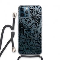 Vexx Black Mixtape: iPhone 13 Pro Max Transparant Hoesje met koord