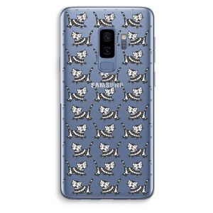 Zwarte poes: Samsung Galaxy S9 Plus Transparant Hoesje