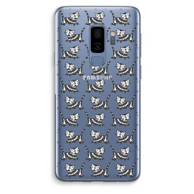 Zwarte poes: Samsung Galaxy S9 Plus Transparant Hoesje