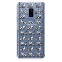 Zwarte poes: Samsung Galaxy S9 Plus Transparant Hoesje