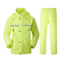 Duurzaam reflecterende motorfiets Split regenjas broek Riding fiets elektrische fiets winddicht waterdicht regen slijtage bij volwassene grootte: 2XL