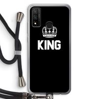 King zwart: Huawei P Smart (2020) Transparant Hoesje met koord