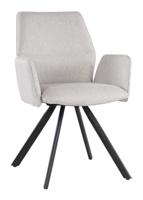 Livingfurn Draaibare Eetkamerstoel 'Diana' kleur Beige