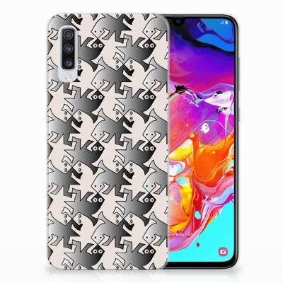 Samsung Galaxy A70 | TPU Hoesje | Salamander Grey