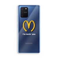 I'm lovin' you: Samsung Galaxy Note 10 Lite Transparant Hoesje