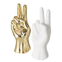 Beeld hand H19cm goud of wit