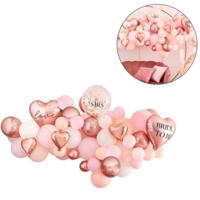 Ginger Ray ballonnen boog kit bride to be roze/wit 65 stuks | 5 stuks