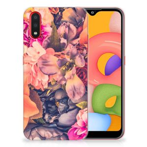 Samsung Galaxy A01 TPU Case Bosje Bloemen