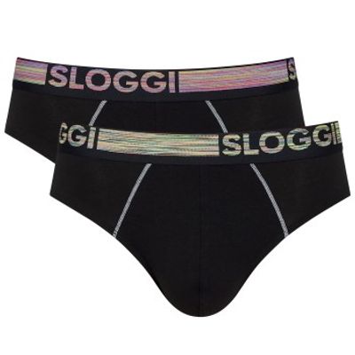 Sloggi 2 stuks Men Go ABC Organic Cotton Midi Brief