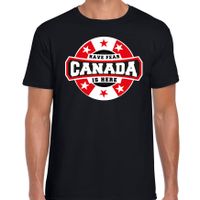 Have fear Canada is here / Canada supporter t-shirt zwart voor heren - thumbnail