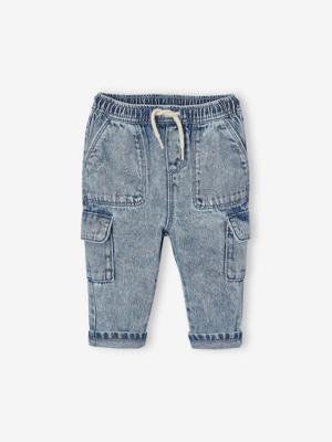Baby battlejeans met elastische taille double stone
