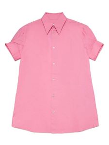 MM6 Maison Margiela Kids robe-chemise à logo brodé - Rose