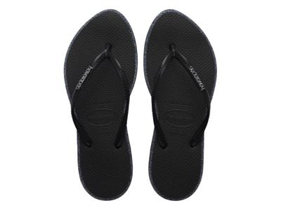 Havaianas Slim Point Glitter black Zwart maat 3738