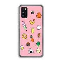 Happy bento friends: Samsung Galaxy A41 Transparant Hoesje
