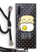 Sleep All Day: Samsung Galaxy Note 10 Plus Transparant Hoesje met koord
