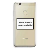 Alone: Huawei Ascend P10 Lite Transparant Hoesje