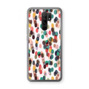 Tropical Dots: Xiaomi Redmi 9 Transparant Hoesje