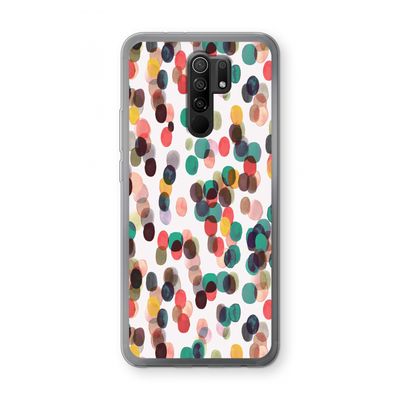 Tropical Dots: Xiaomi Redmi 9 Transparant Hoesje