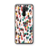 Tropical Dots: Xiaomi Redmi 9 Transparant Hoesje