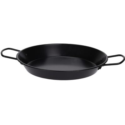 Stalen paellapan met handvatten en anti aanbaklaag 30 cm