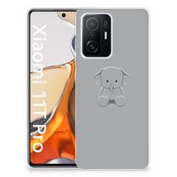 Xiaomi 11T | 11T Pro Telefoonhoesje met Naam Grijs Baby Olifant - thumbnail