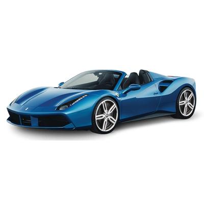 Modelauto Ferrari 488 Spider - blauw- 2016 - schaal 1:43 - schaalmodel auto Modelauto Ferrari 488 Spider - blauw- 2016 - schaal 1:43 - schaalmodel auto