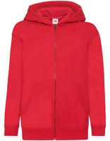 Fruit Of The Loom F401NK Kids´ Classic Hooded Sweat Jacket - Red - 152