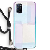 Square pastel: Oppo A52 Transparant Hoesje met koord