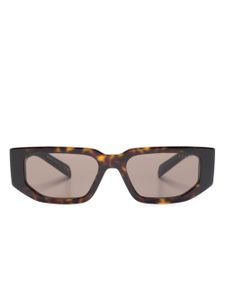Prada Eyewear lunettes de soleil à monture rectangulaire - Marron