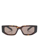 Prada Eyewear lunettes de soleil à monture rectangulaire - Marron