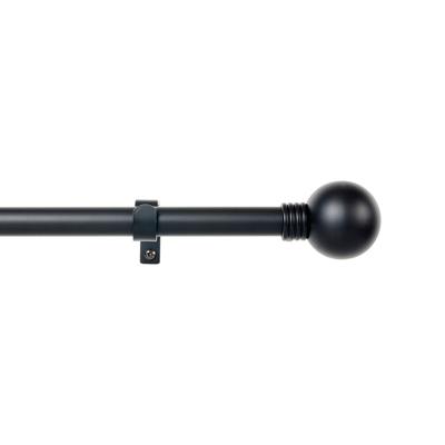 Stang voor Gordijnen Stor Planet Cintacor Bol 160-300 cm Zwart Metaal