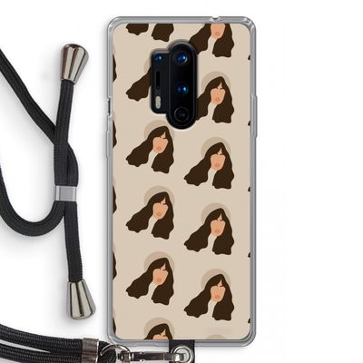 Bonjour mon amour: OnePlus 8 Pro Transparant Hoesje met koord