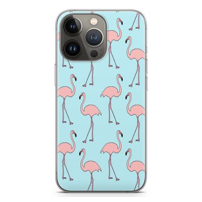 Anything Flamingoes: iPhone 13 Pro Transparant Hoesje