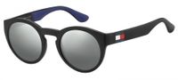 Tommy Hilfiger zonnebril TH1555/S D51/T4 heren zwart met spiegellens maat M - thumbnail