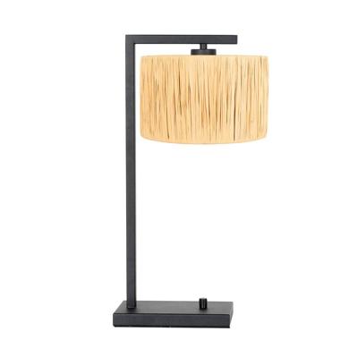 Steinhauer TafellampStang met dimmer en strokleurige kap - 3716ZW